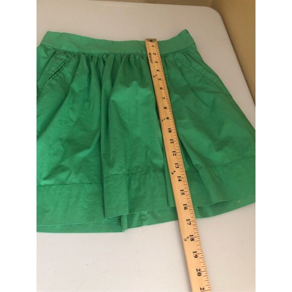 “Banana Republic Green A-Line Skirt Women’s Size 4P Petite Cotton Blend Pockets” - Picture 7 of 11